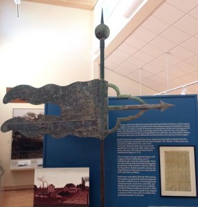The Weathervane on exhibit at the Yarmouth History Center